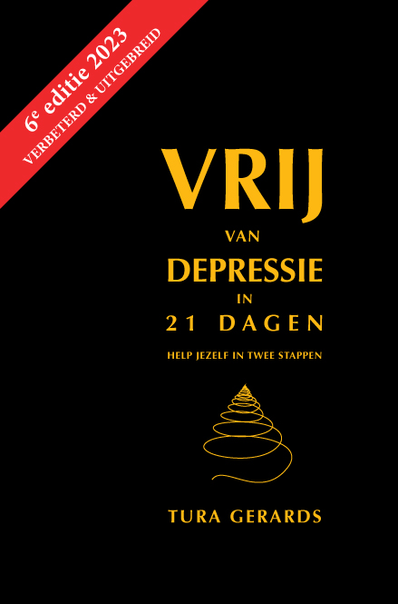 Cover van Vrij van Depressie in 21 Dagen - 6e editie 2023